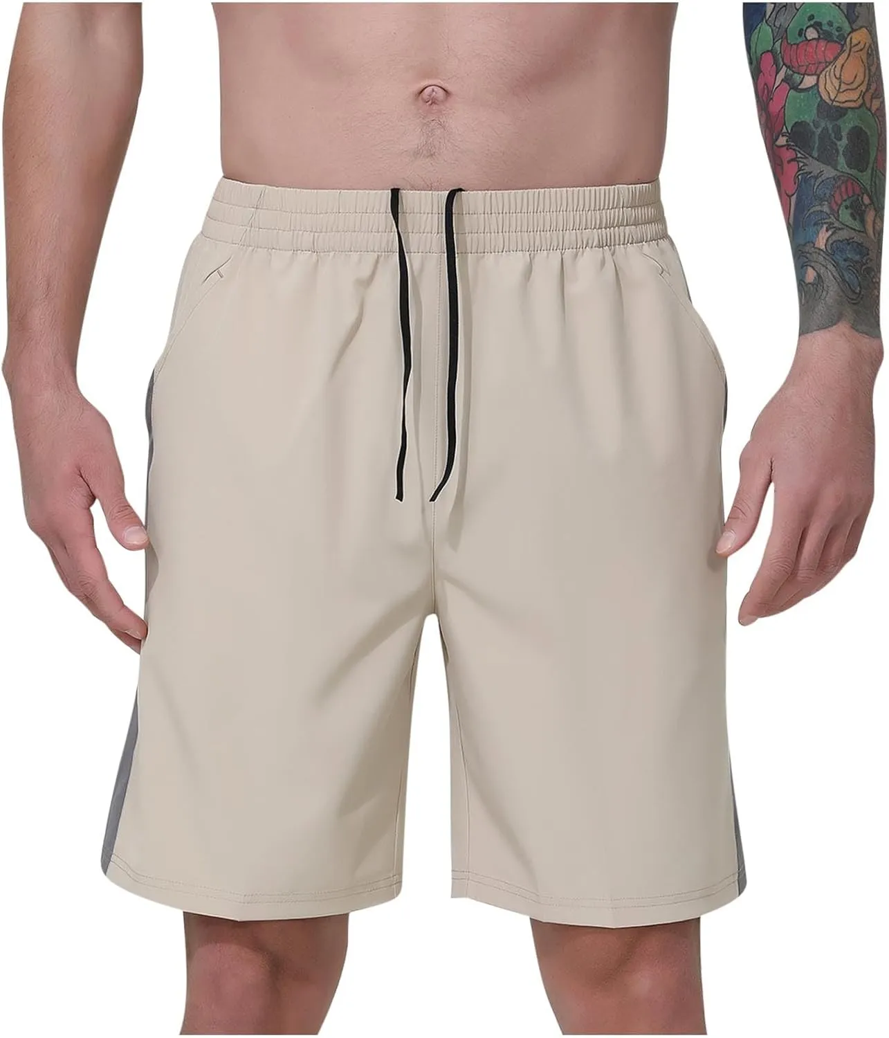 Men's Gym Workout Shorts Quick Dry Basketball Shorts with Pockets for Running Casual Activewear Lightweight Athletic Shorts