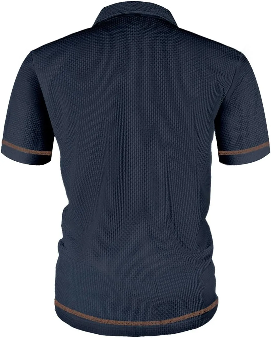 Men's Mesh Ice Silk Polo Shirt Slim Fit Collared Short Sleeve Cool Skin-Friendly Quick-Drying Stretch Tshirts
