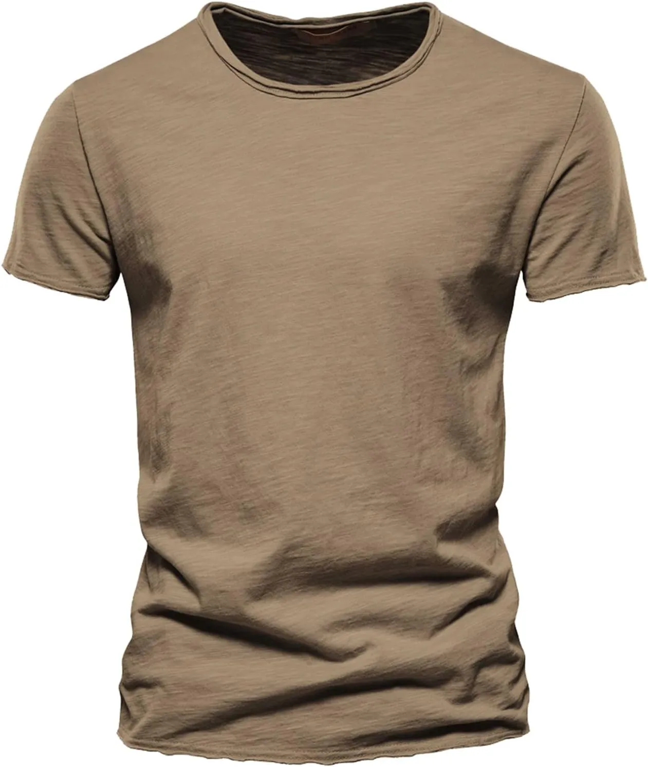 Mens Muscle Workout T Shirts Athletic Short Sleeve Bodybuilding Active Tees Gym Workout Athletic Crewneck Summer Tops
