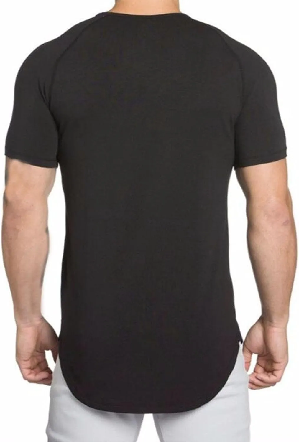 Mens Muscle Workout T-Shirts Slim Fit Casual Athletic Short Sleeve Pullover Tops Lightweight Summer Basic Tees