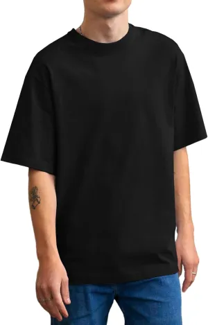 Men's Oversized T Shirts Lightweight Cooling Soft T-Shirt Short Sleeve Slick Casual Basic Crewneck Tee Shirt(Black,m)