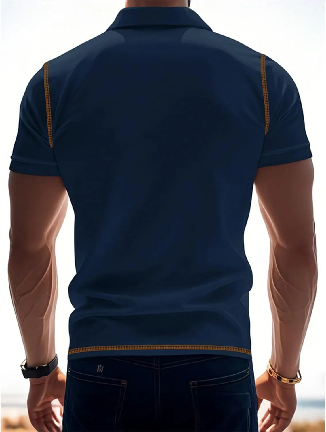 Men's Polo Shirts Collared Slim Fit Quick Dry Lightweight Business Summer Shirts