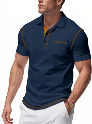 Men's Polo Shirts Collared Slim Fit Quick Dry Lightweight Business Summer Shirts