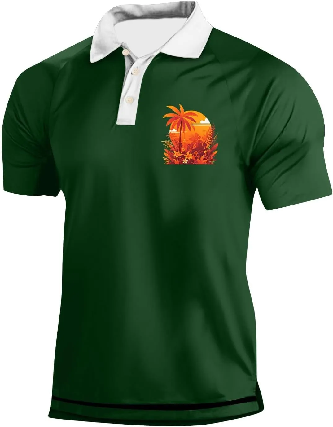 Men's Polo Shirts Crewneck Slim Fit Dry Fit Lightweight Business Summer Shirts