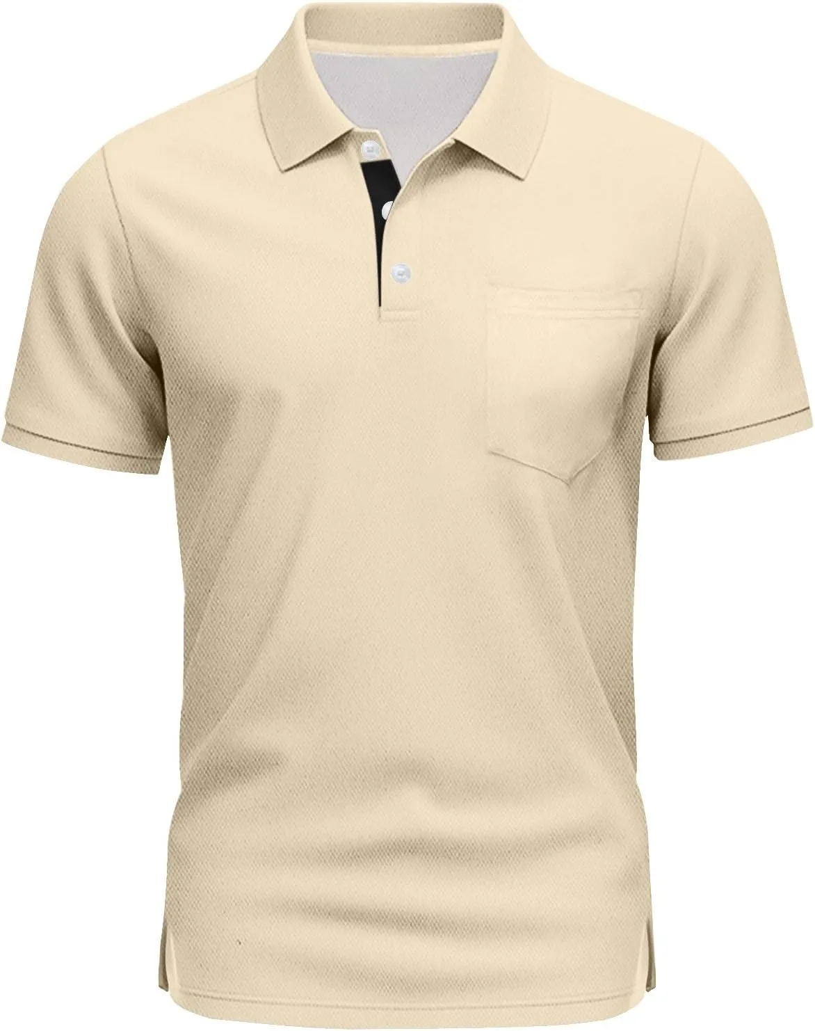 Men's Polo Shirts Short Sleeve Casual Fashion Golf Shirt Classic Slim Fit Summer T-Shirts with Pockets