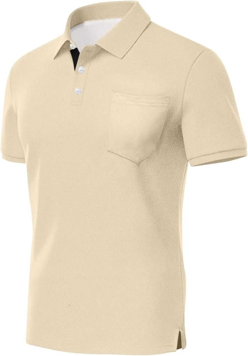 Men's Polo Shirts Short Sleeve Casual Fashion Golf Shirt Classic Slim Fit Summer T-Shirts with Pockets