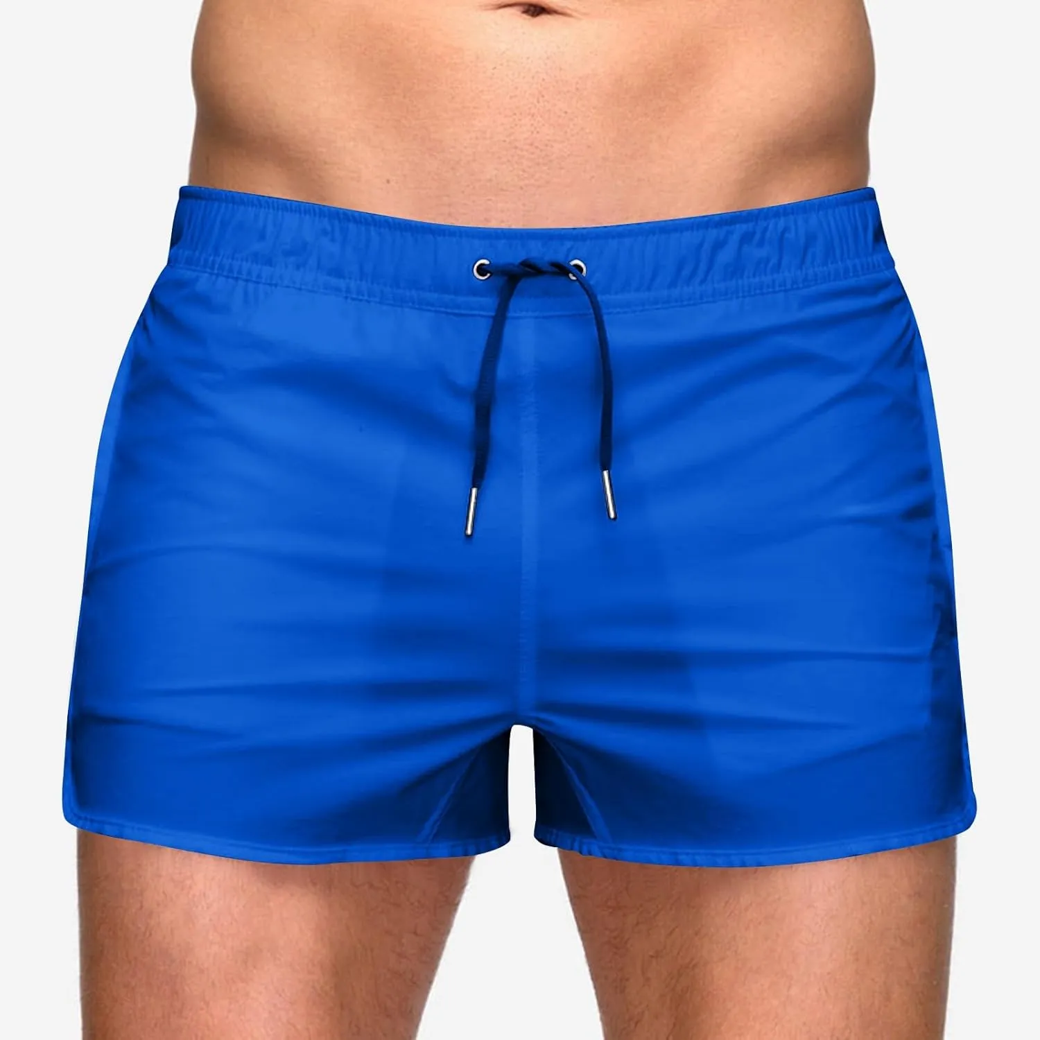 Men's Running Workout Shorts Quick Dry Gym Bodybuilding Athletic Shorts with Pockets Drawstring Elastic Waist 3'' Shorts