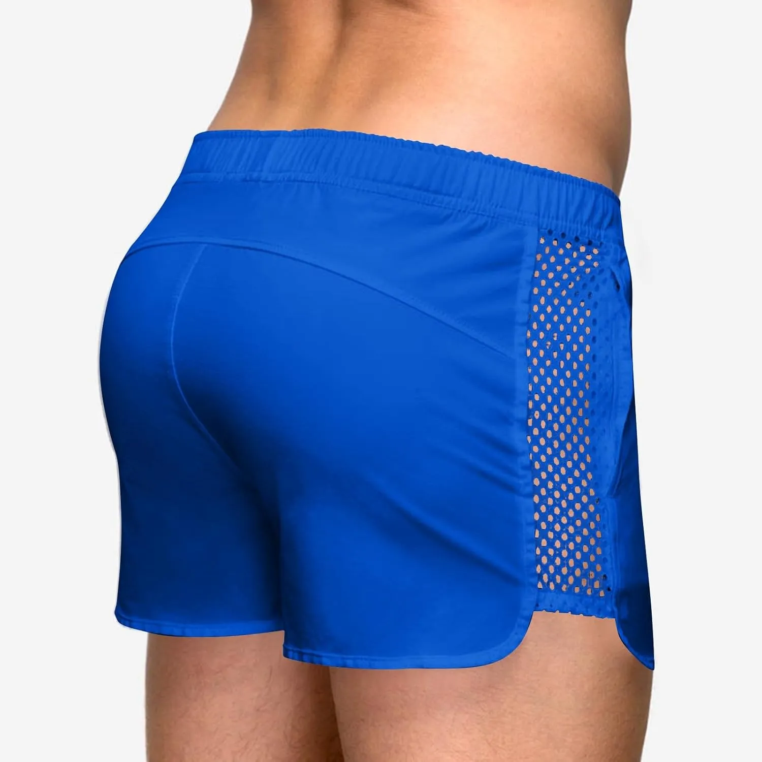 Men's Running Workout Shorts Quick Dry Gym Bodybuilding Athletic Shorts with Pockets Drawstring Elastic Waist 3'' Shorts