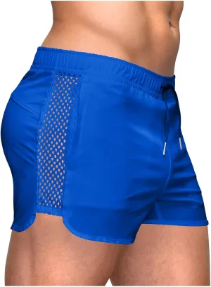Men's Running Workout Shorts Quick Dry Gym Bodybuilding Athletic Shorts with Pockets Drawstring Elastic Waist 3'' Shorts