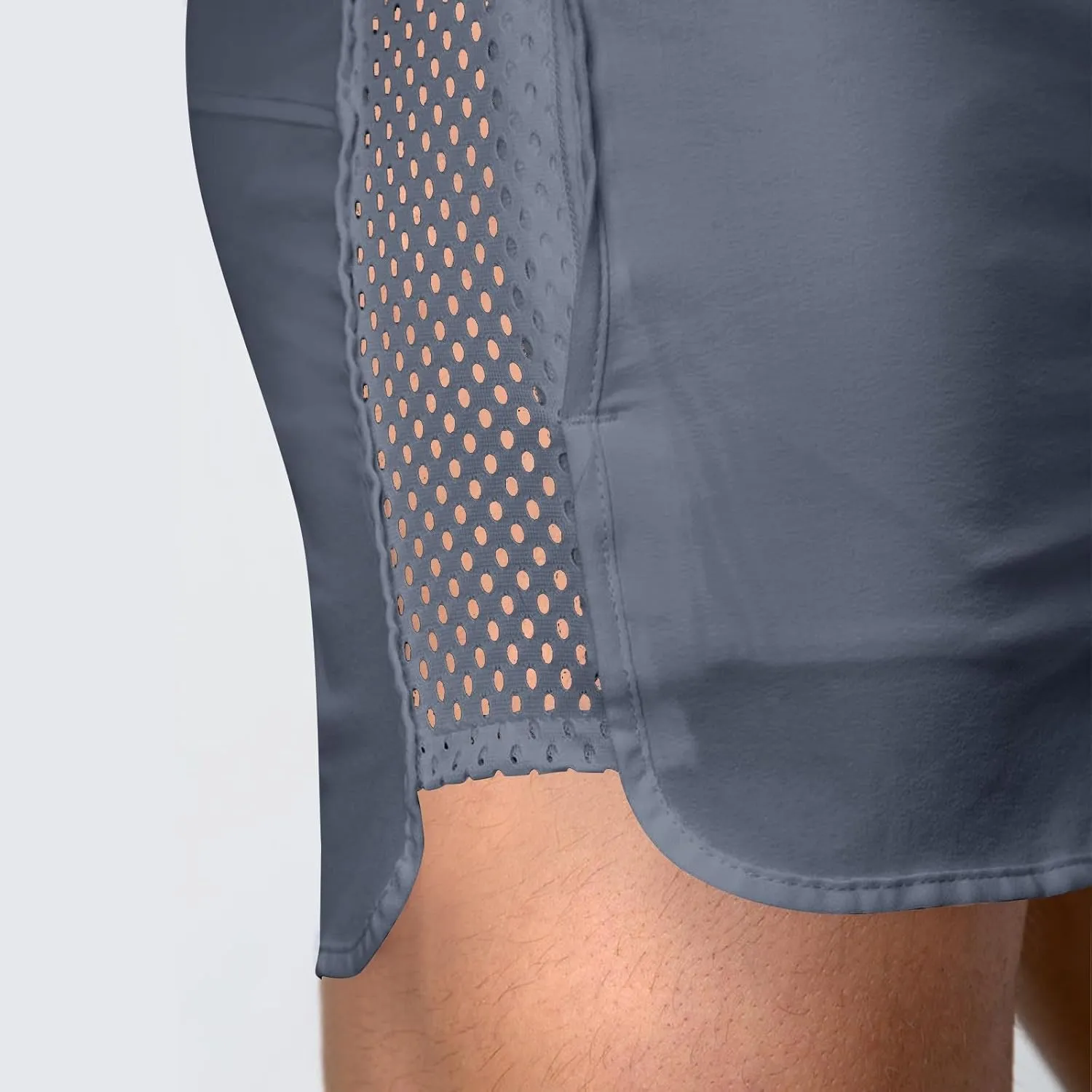 Men's Running Workout Shorts Quick Dry Gym Bodybuilding Athletic Shorts with Pockets Drawstring Elastic Waist 3'' Shorts