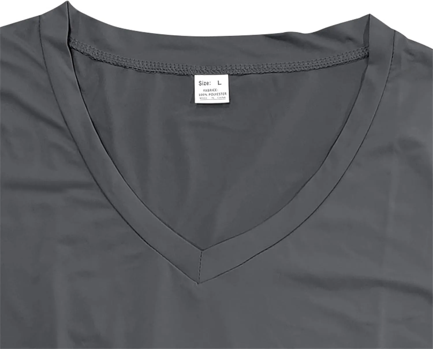 Mens Short Sleeve V Neck Muscle Slim T Shirt V-Neck Stretch Bodybuilding Shirt Soft Comfy Collarless Summer Tops