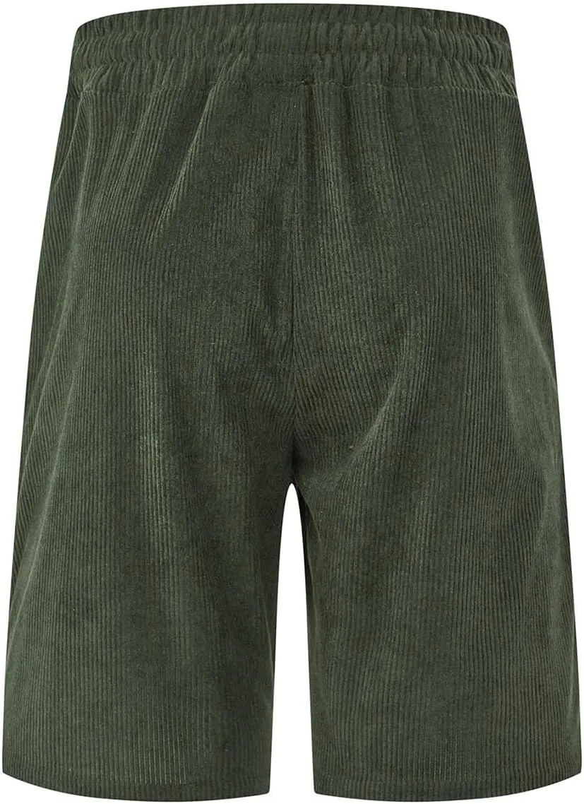 Mens Shorts Chino Summer Beach Drawstring Cotton Casual Stretch Basketball Shorts