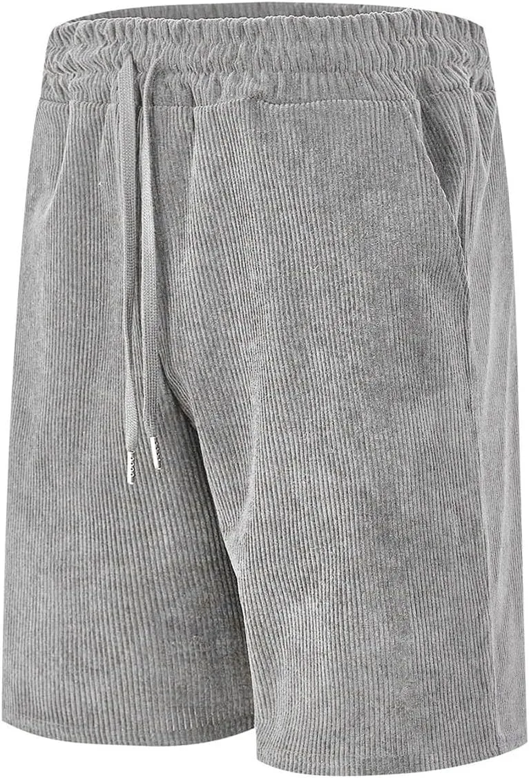 Mens Shorts Chino Summer Beach Drawstring Cotton Casual Stretch Basketball Shorts