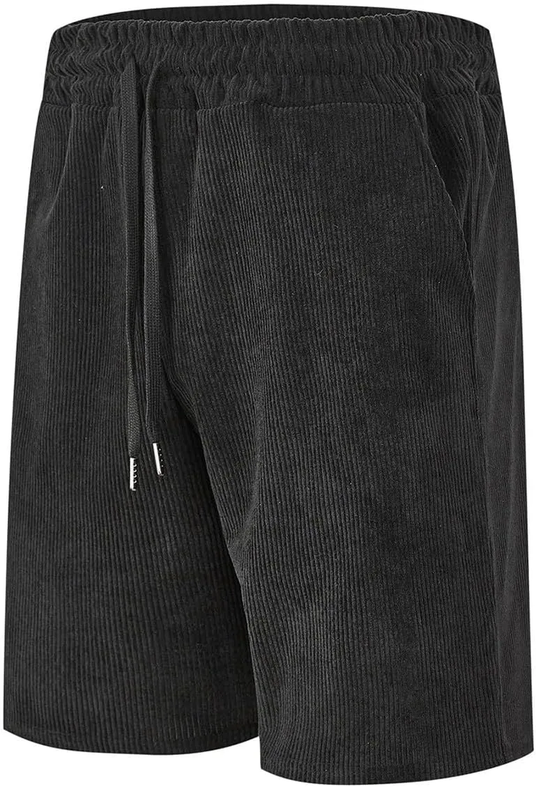 Mens Shorts Chino Summer Beach Drawstring Cotton Casual Stretch Basketball Shorts