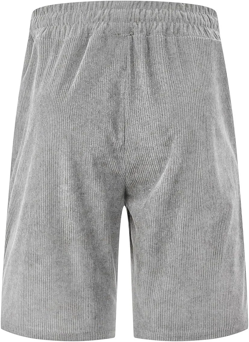 Mens Shorts Chino Summer Beach Drawstring Cotton Casual Stretch Basketball Shorts
