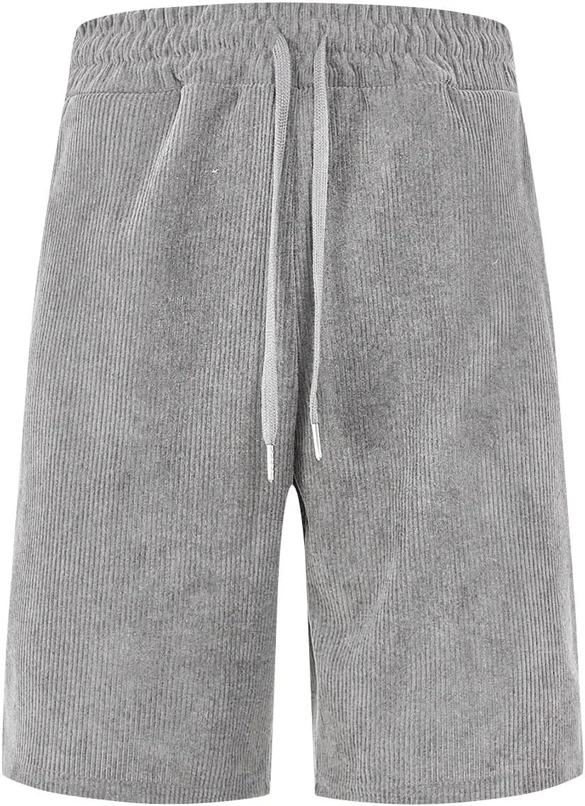 Mens Shorts Chino Summer Beach Drawstring Cotton Casual Stretch Basketball Shorts