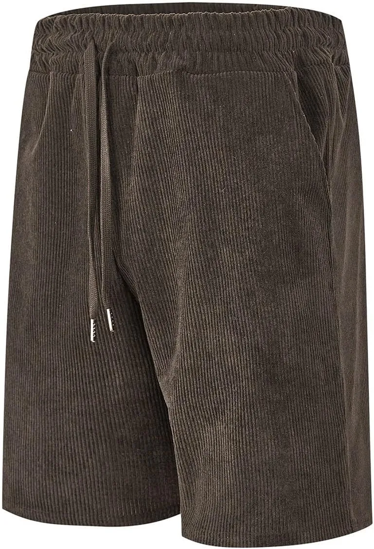 Mens Shorts Chino Summer Beach Drawstring Cotton Casual Stretch Basketball Shorts