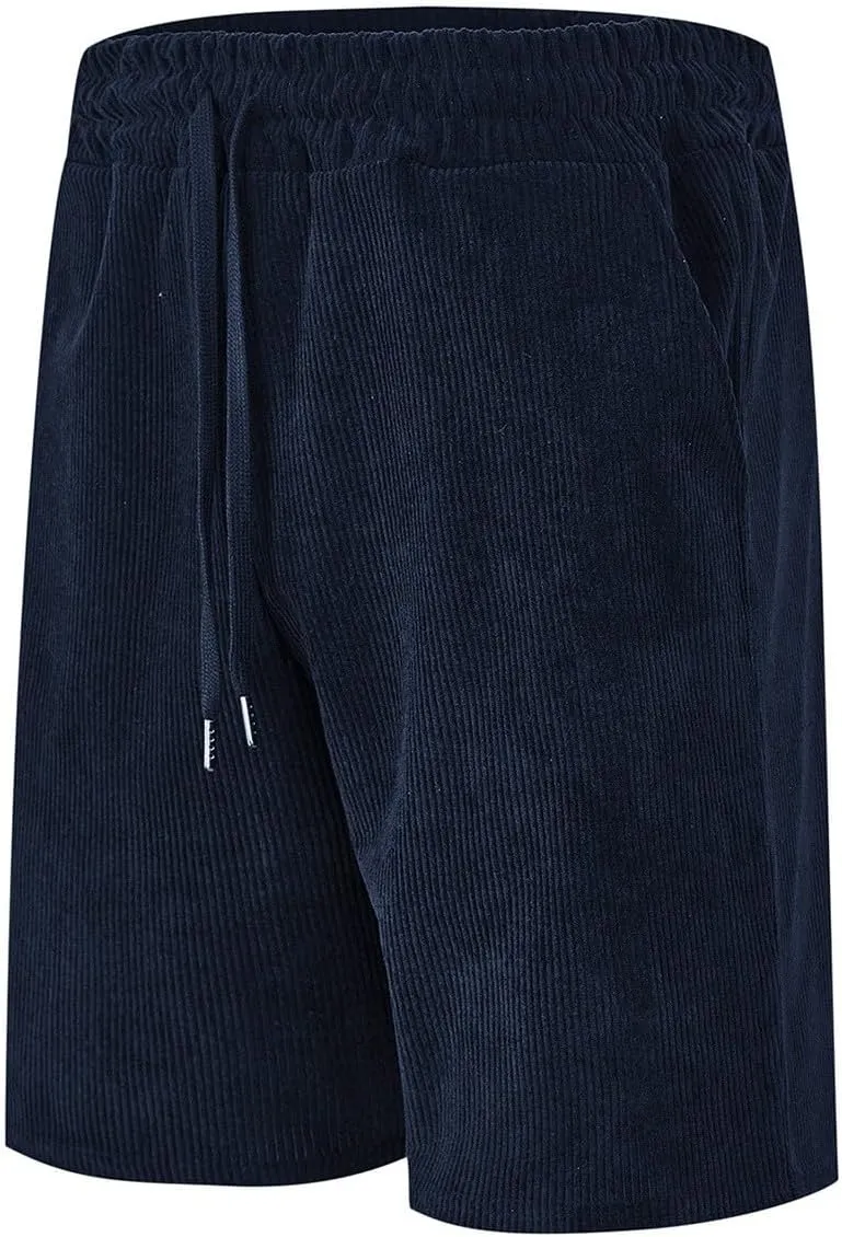 Mens Shorts Chino Summer Beach Drawstring Cotton Casual Stretch Basketball Shorts