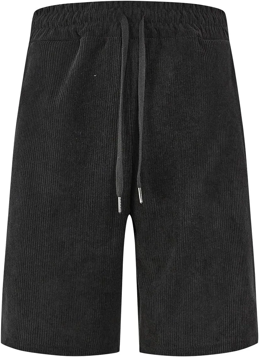 Mens Shorts Chino Summer Beach Drawstring Cotton Casual Stretch Basketball Shorts