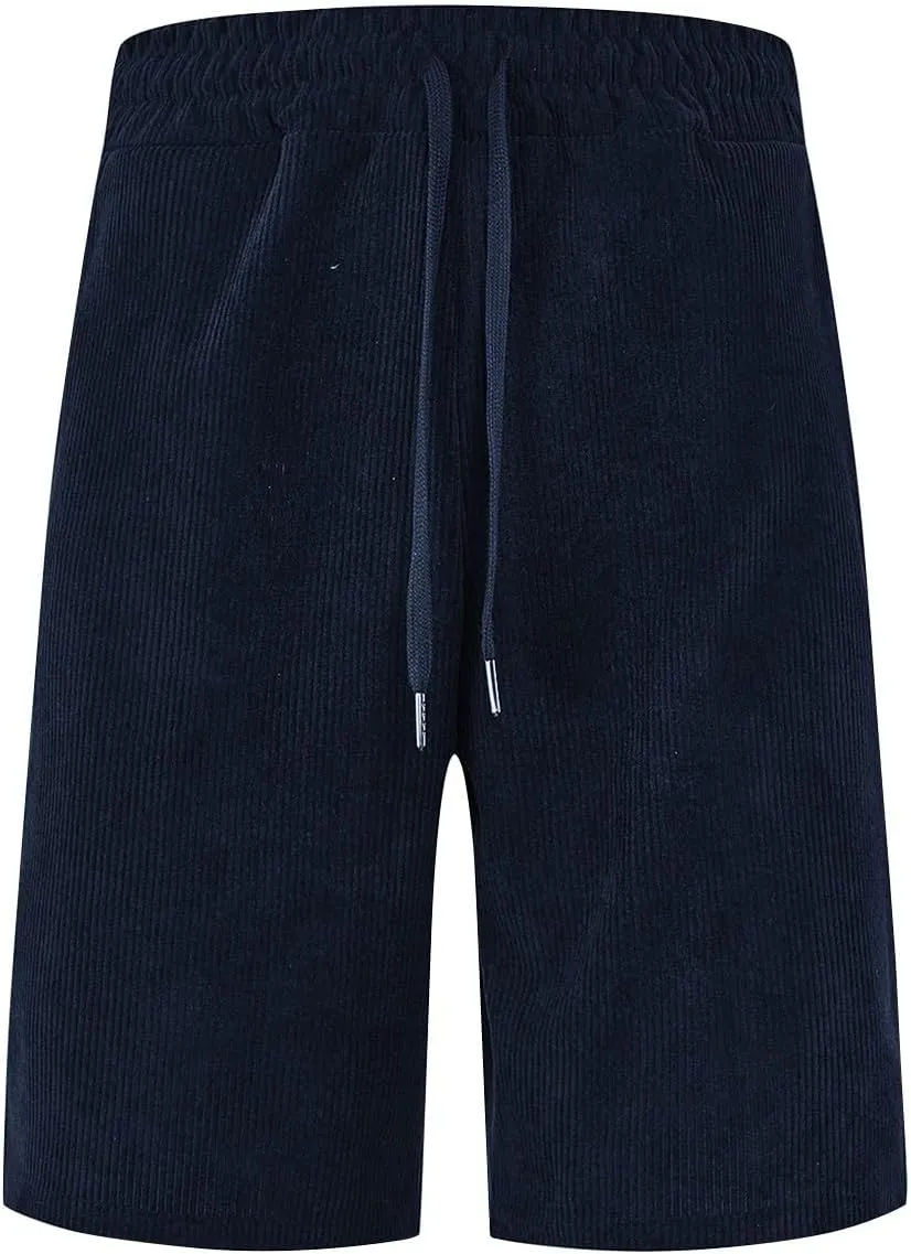 Mens Shorts Chino Summer Beach Drawstring Cotton Casual Stretch Basketball Shorts