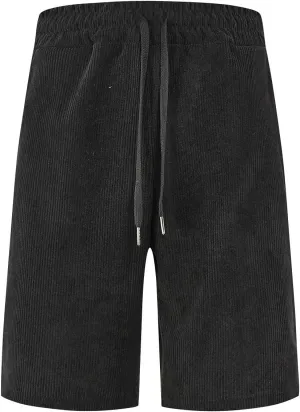 Mens Shorts Chino Summer Beach Drawstring Cotton Casual Stretch Basketball Shorts