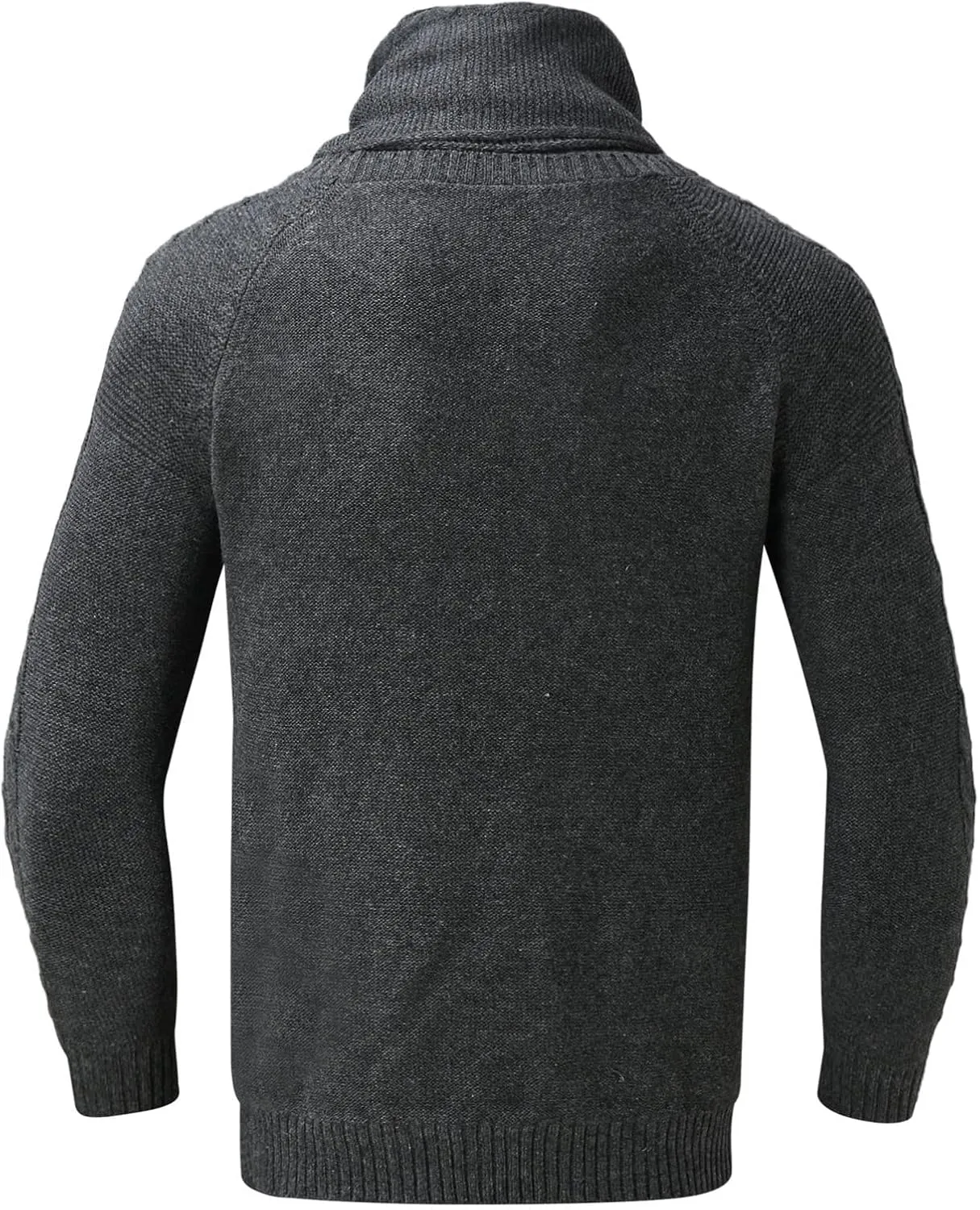 Mens Slim Fit Pullover Sweaters with Scarf Turtleneck Knit Sweater Warm Jumper Lightweight Long Sleeve Pullovers