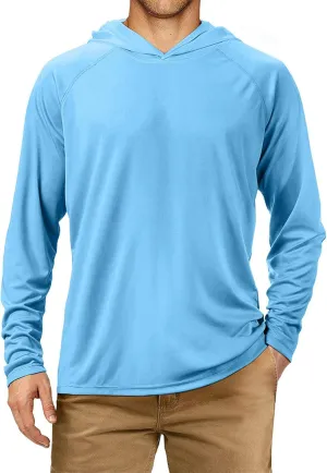 Men's Sun Protection Shirts UV UPF 50  Long Sleeve Summer Silm Fit Hoodies Outdoor Outfits Fishing Swimming Running