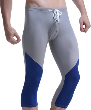 Men's Swim Pants Color Block Quick Dry Pants Fashion 2025 Capri Pants Cycling Running Fitness Pants Leggings Swimwear