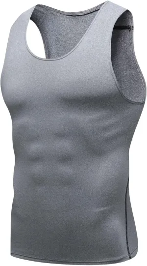 Men's Tank Tops Slim Fit Stretch Gym Bodybuilding Muscle Shirt Vests Summer Quick Drying Tights Sport Workout Shirts