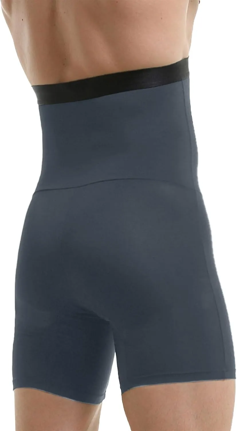 Men's Tummy Control Shapewear Shorts High Waist Slimming Anti-Curling Underwear Body Shaper Compression Seamless Boxer Briefs