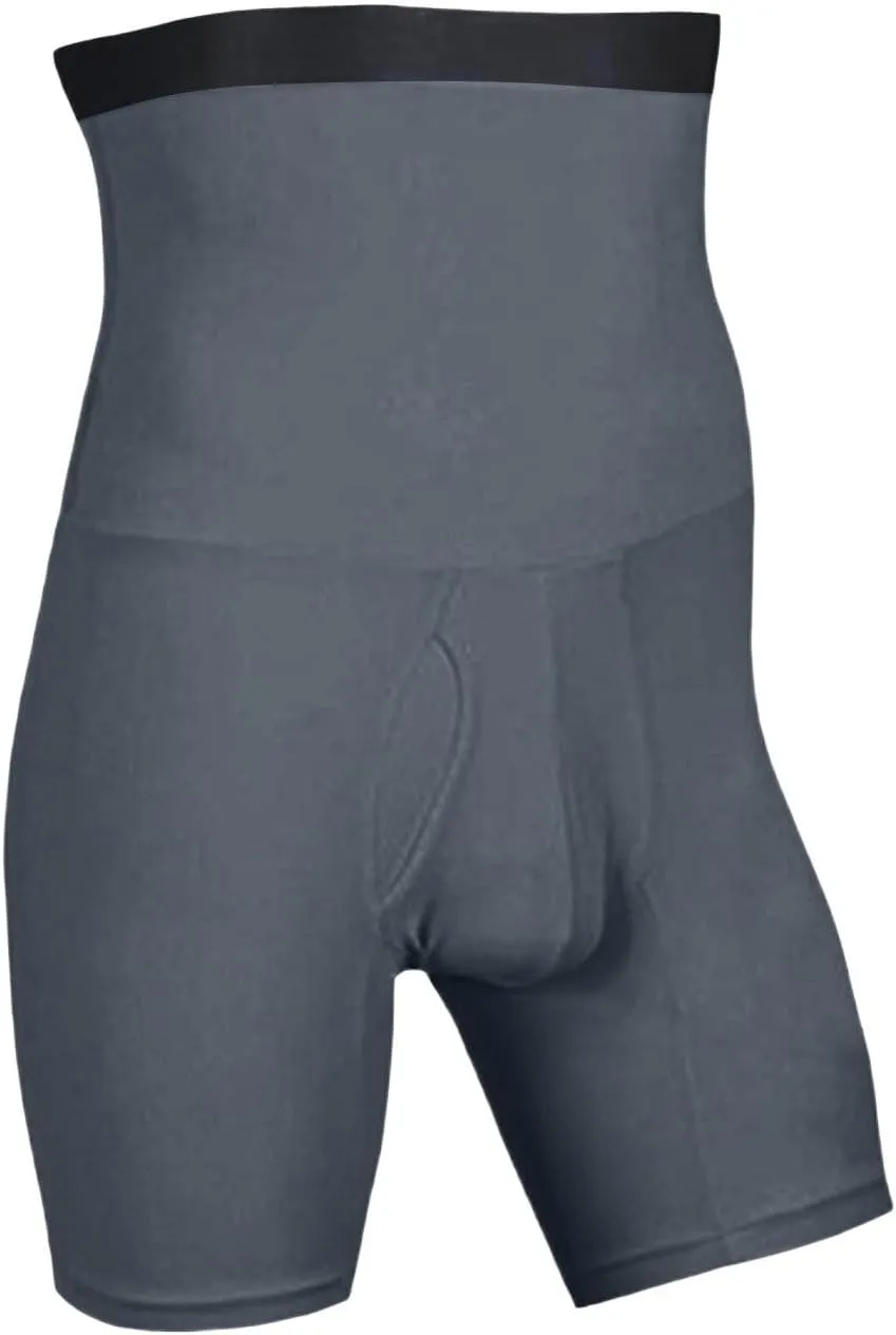 Men's Tummy Control Shapewear Shorts High Waist Slimming Anti-Curling Underwear Body Shaper Compression Seamless Boxer Briefs