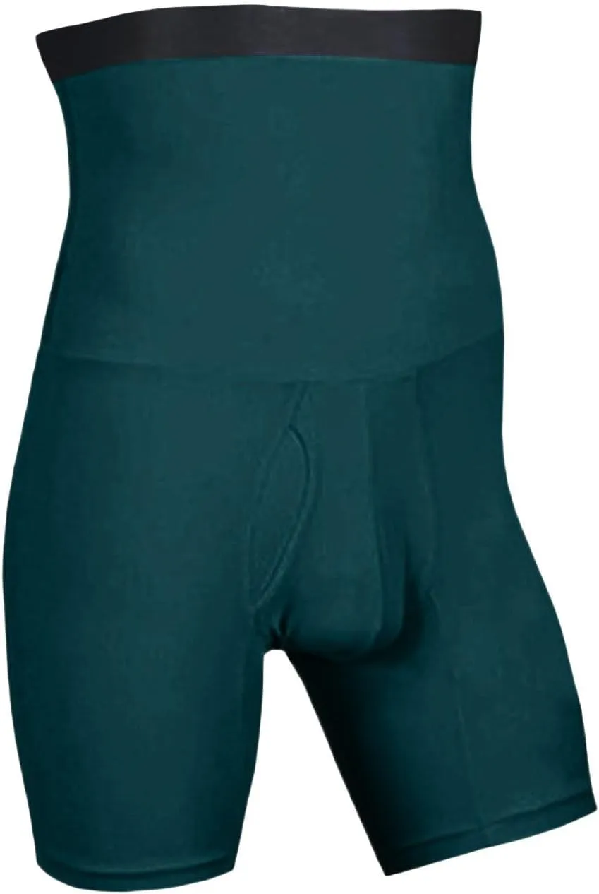 Men's Tummy Control Shapewear Shorts High Waist Slimming Anti-Curling Underwear Body Shaper Compression Seamless Boxer Briefs