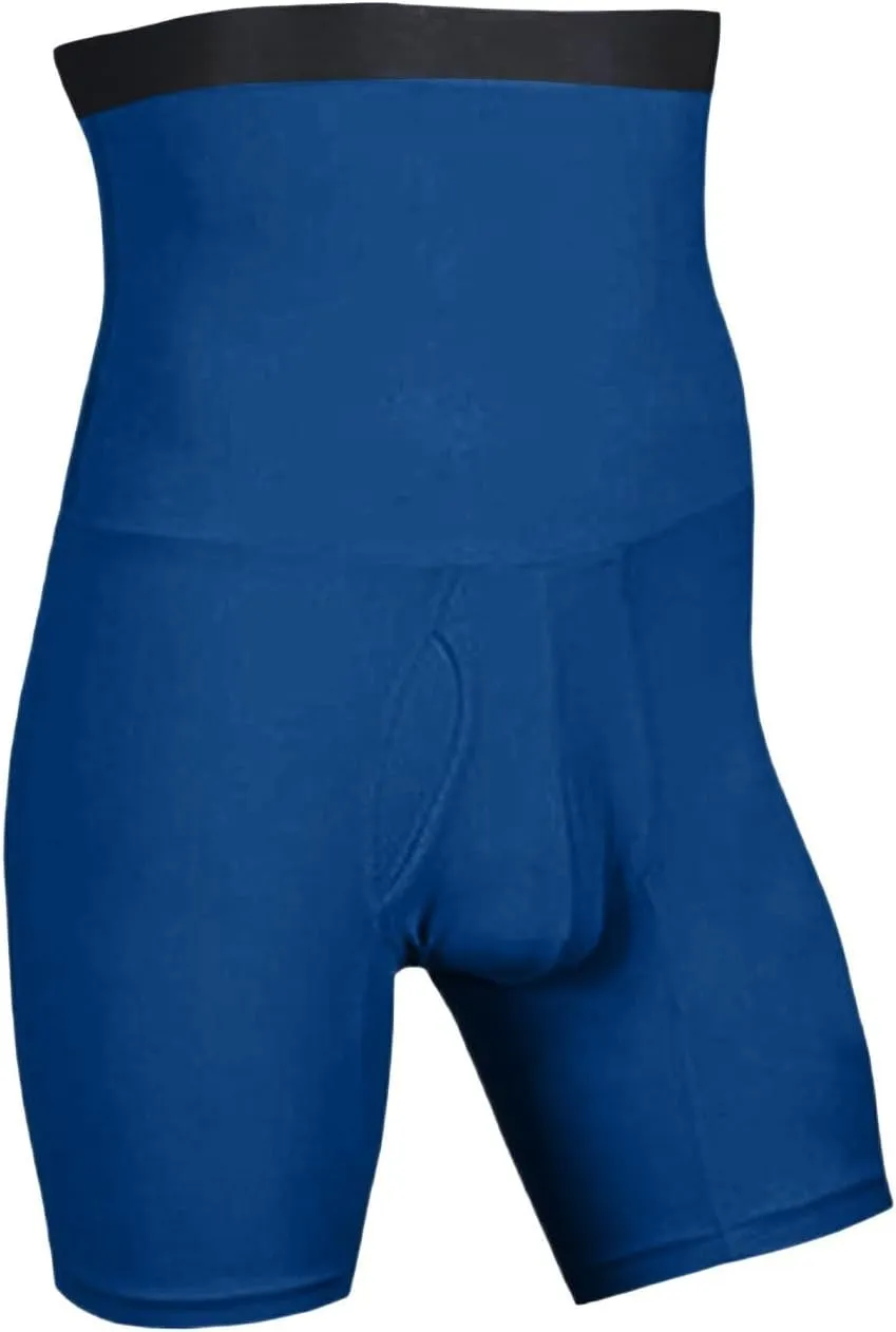 Men's Tummy Control Shapewear Shorts High Waist Slimming Anti-Curling Underwear Body Shaper Compression Seamless Boxer Briefs