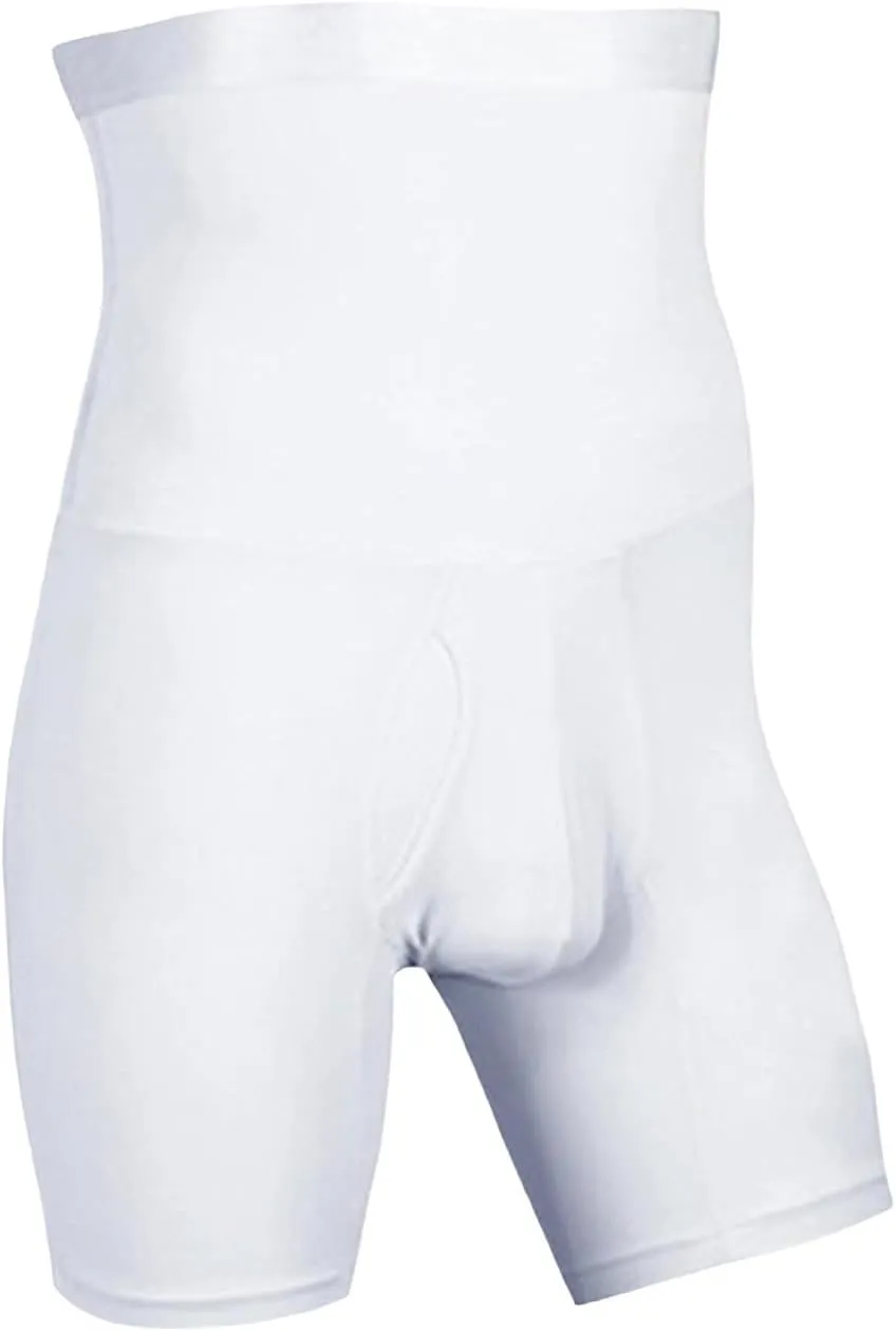 Men's Tummy Control Shapewear Shorts High Waist Slimming Anti-Curling Underwear Body Shaper Compression Seamless Boxer Briefs