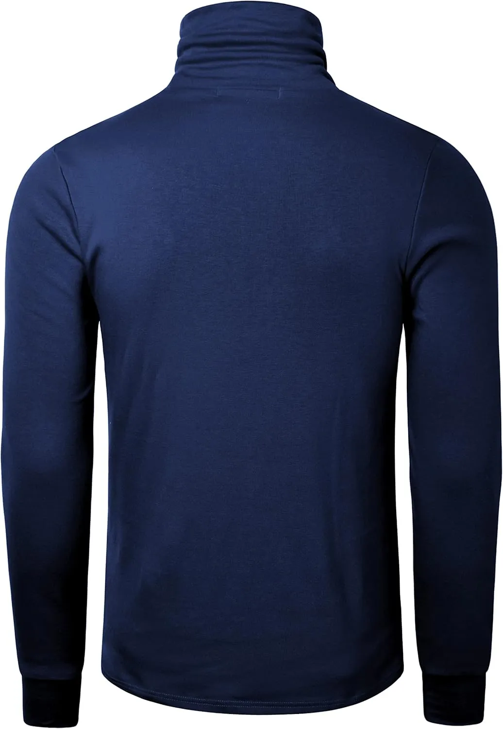 Mens Turtleneck Long Sleeve T Shirts Slim Fit Thermal Undershirt Lightweight Pullover