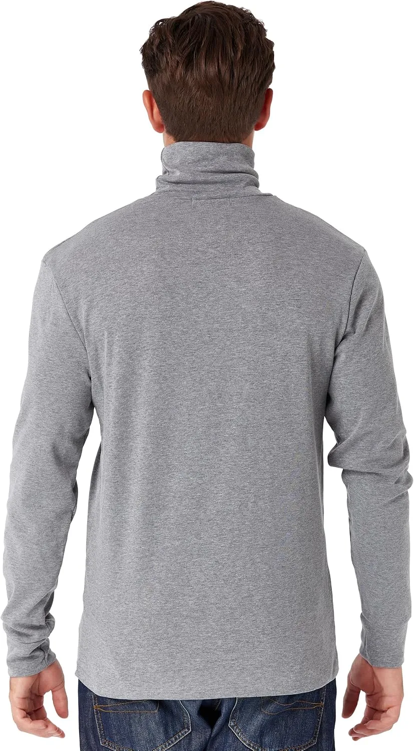 Mens Turtleneck Long Sleeve T Shirts Slim Fit Thermal Undershirt Lightweight Pullover