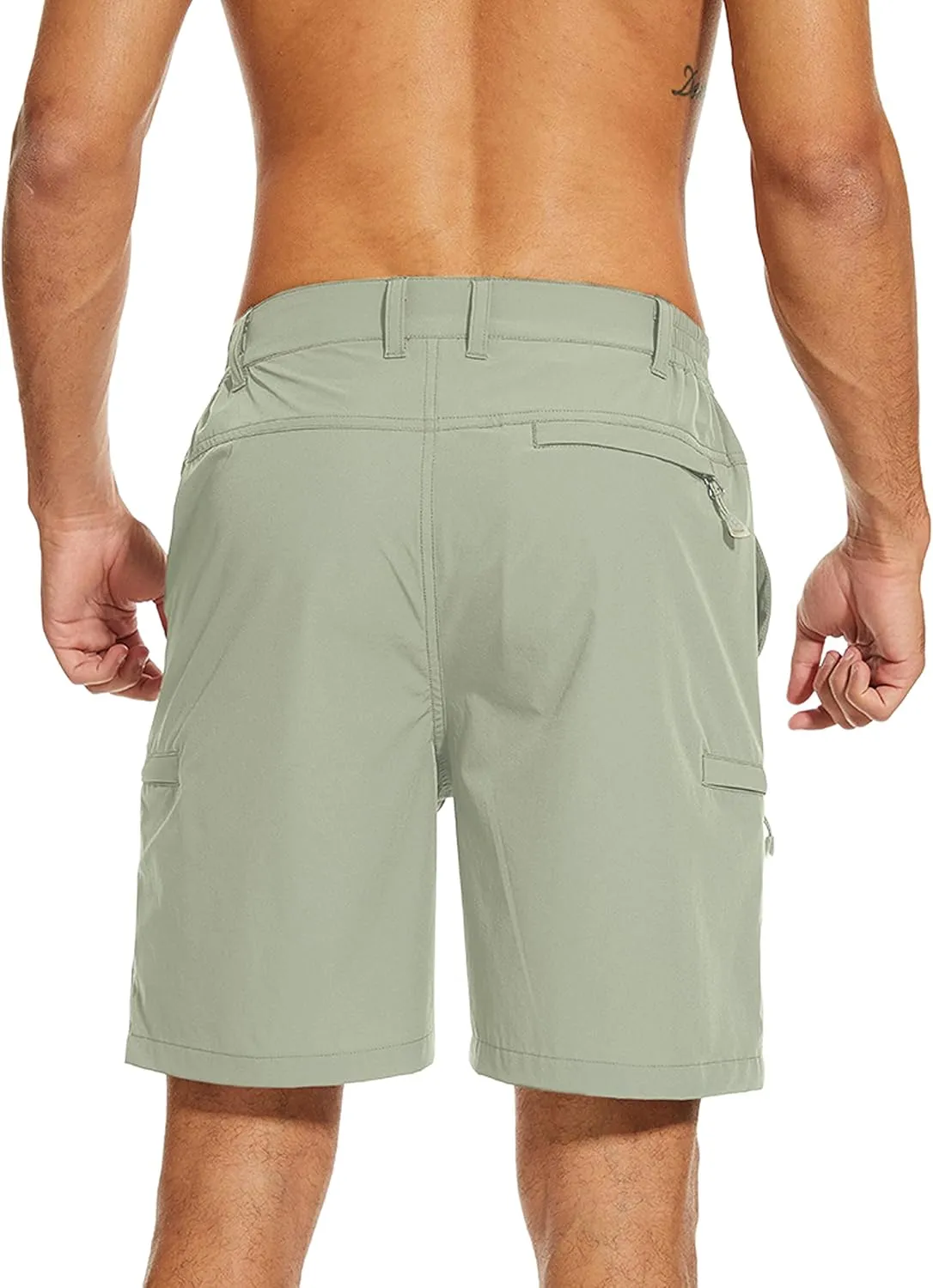 NATUVENIX Hiking Shorts Men, Quick-Dry Fishing Shorts for Men Lightweight Stretch Work Shorts Causal Travel