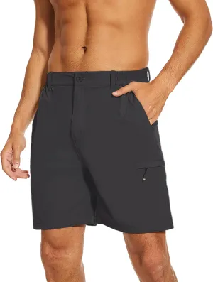 NATUVENIX Hiking Shorts Men, Quick-Dry Fishing Shorts for Men Lightweight Stretch Work Shorts Causal Travel