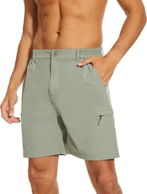 NATUVENIX Hiking Shorts Men, Quick-Dry Fishing Shorts for Men Lightweight Stretch Work Shorts Causal Travel