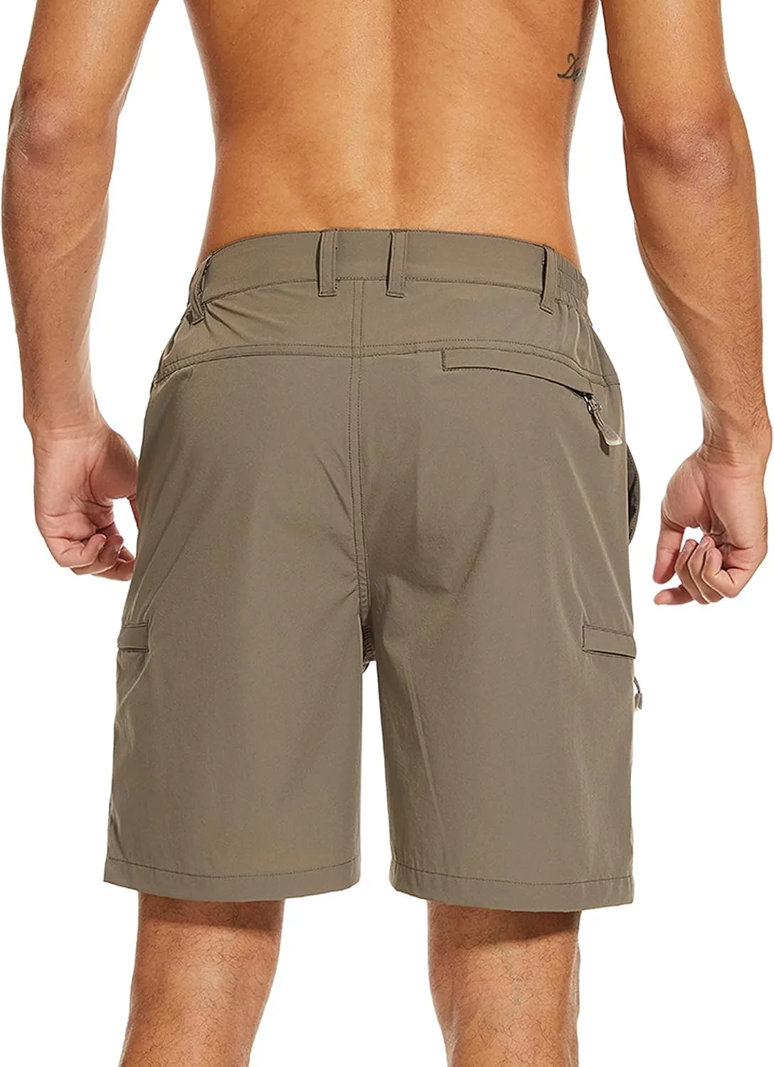 NATUVENIX Hiking Shorts Men, Quick-Dry Fishing Shorts for Men Lightweight Stretch Work Shorts Causal Travel