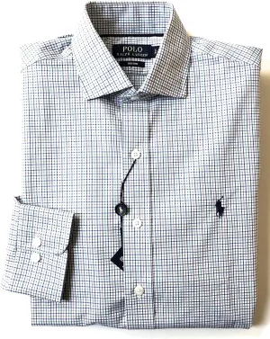 Polo Ralph Lauren Men's Non Iron Classic Fit Plaid Shirt Green Multi,Size Small