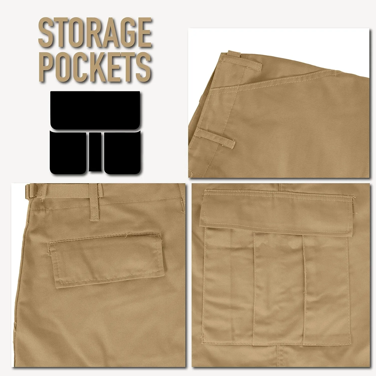 Rothco BDU Cargo Shorts Men’s Outdoor Shorts Hiking Shorts