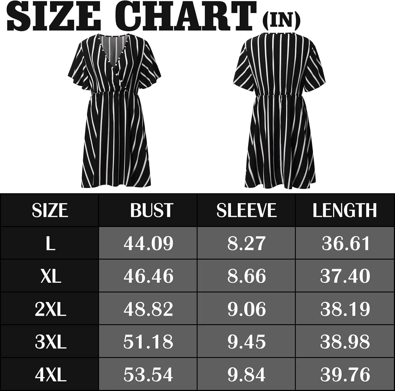 SHEJIZE Women's Plus Size Wrap Dress Plus Size Summer Dresses Short Sleeve V Neck Striped Mini Dress