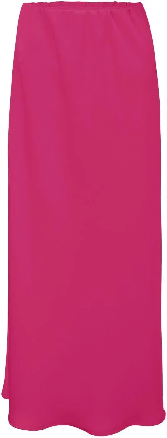 Spring Summer Skirts Satin Skirt High Waisted Maxi Wedding A Line Long Skirts Disposable Table
