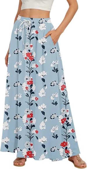 Summer Skirts for Women, Maxi Beach Boho Vacation Elegantes Womens Skirts