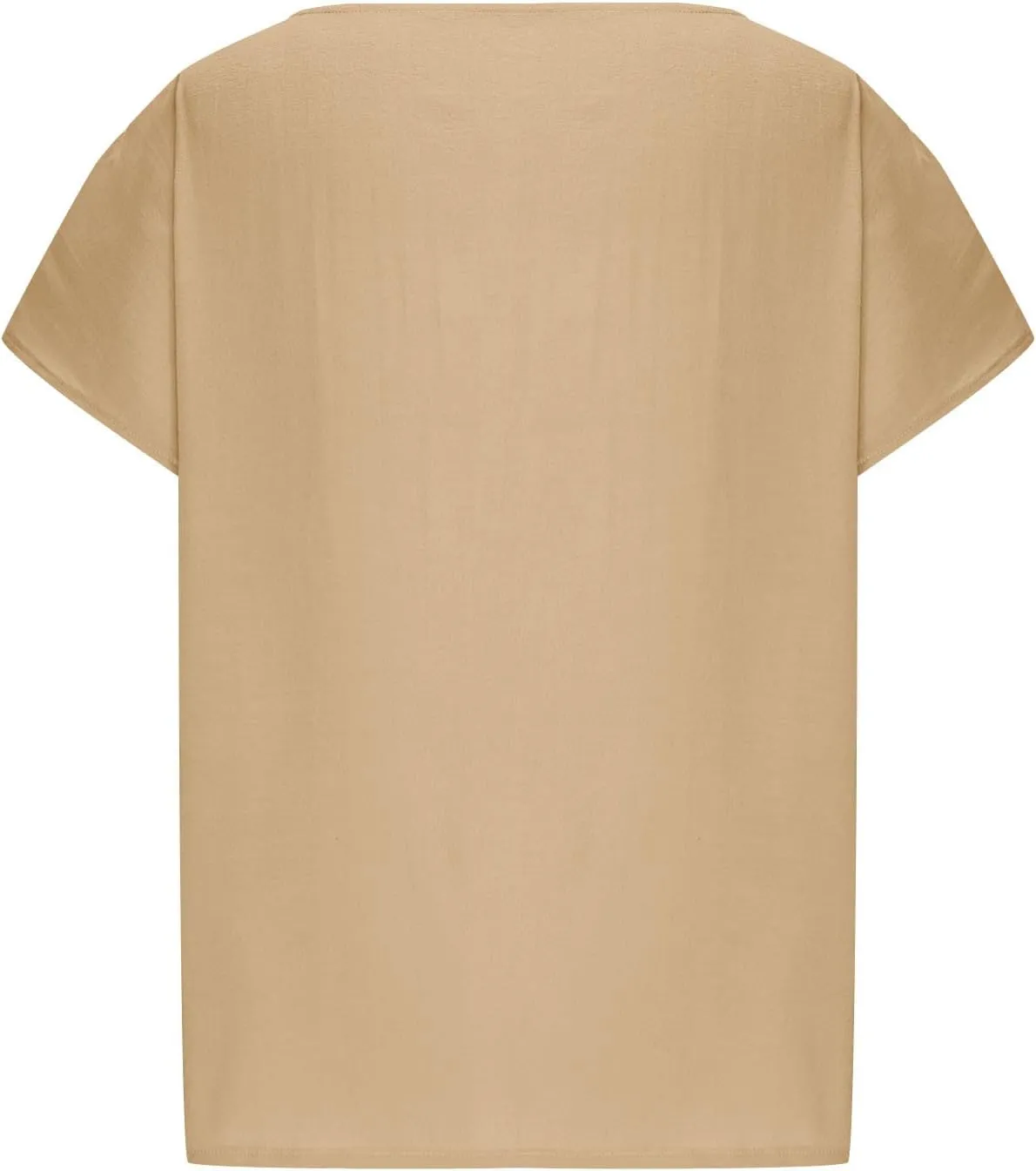 Summer Tops for Women Short Sleeve Crewneck T Shirts Casual Loose Plain Blouse Tees