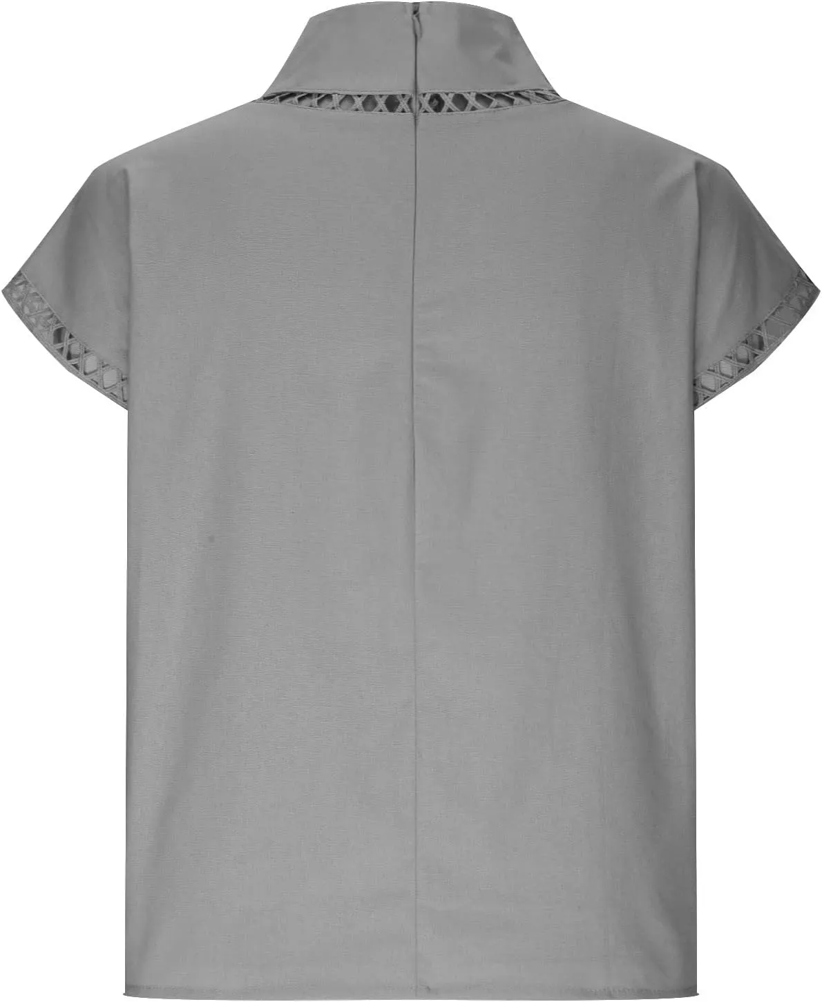 T Shirt for Women Fall Winter Cap Sleeve High Neck Linen Loose Fit Long Cardigan Plain Tops T Shirt Women 2024