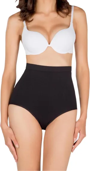 Tall Anti Cellulite Seamless High-Waisted Shaper Briefs Scarlet.