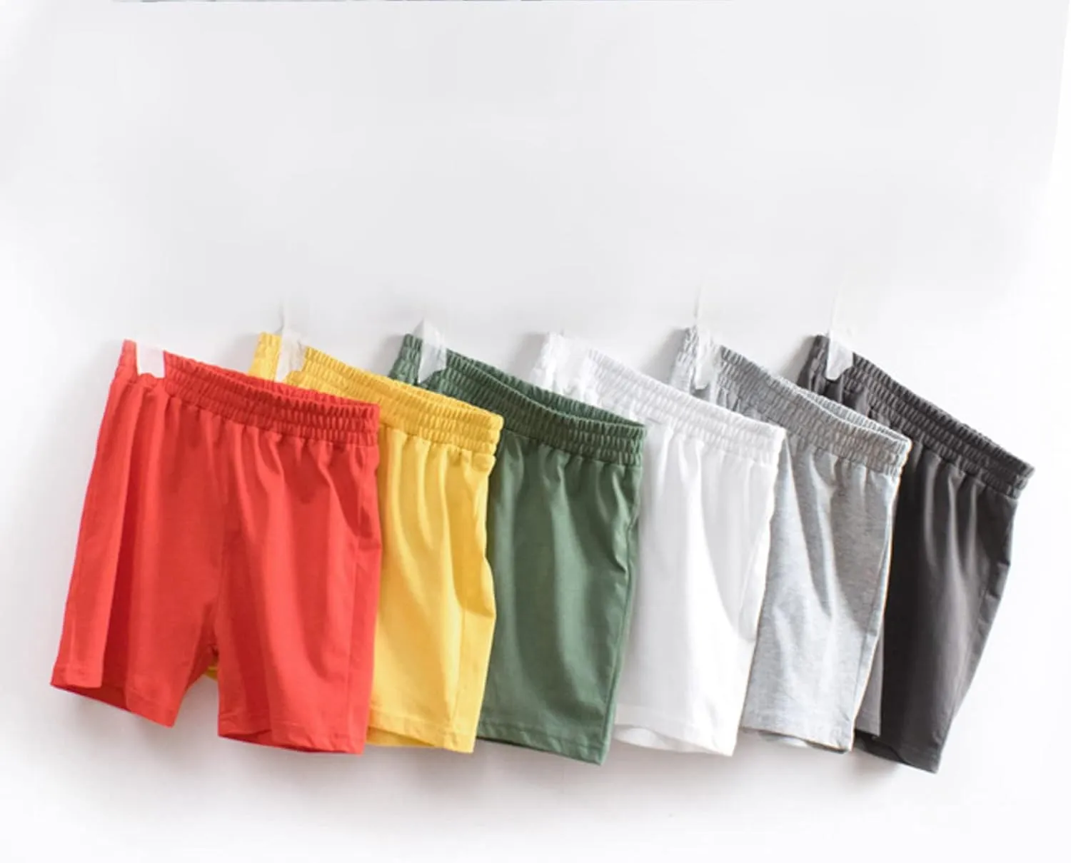 Toddler Boys Cotton Shorts Solid Color Sports Pants Kids Summer Casual Outwear Fashion Sweatpants Athletic Boy Shorts