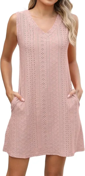 Wedding Guest Dresses for Women V-Neck Spaghetti Strap Dresses Waist Tie Sundress Layer Ruffle Hem a Line Mini Dress